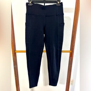 Athleta Black Legging Sweats With Elastic Waistband Size Small